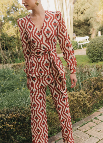 Nanda-Normanda top and pants set