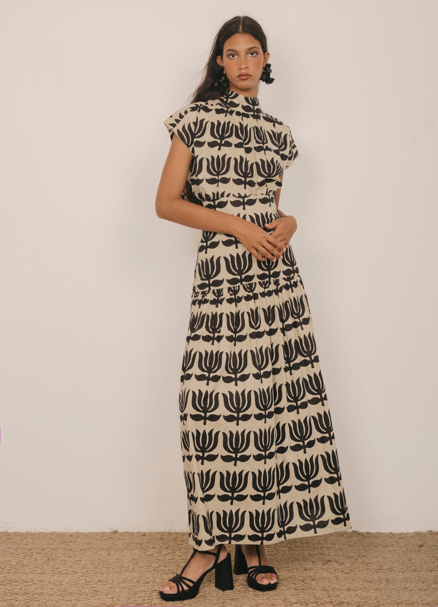 Odalis-Kenya black top and skirt set