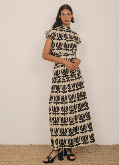 Odalis-Kenya black top and skirt set