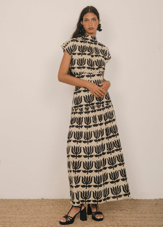 Odalis-Kenya black top and skirt set